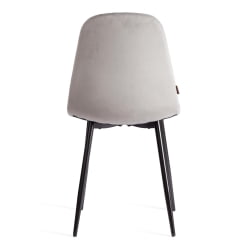 Стул BREEZE (mod. JSC-58) Велюр/металл , 44 х 53 х 86 см, grey (серый) HLR 19 / черный