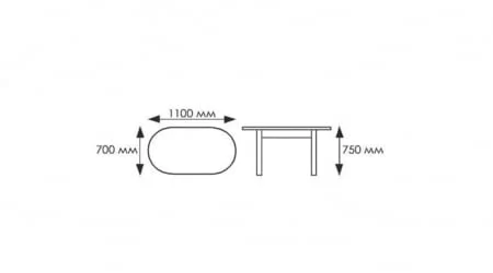 Большой обеденный стол Европейский ХРОМ 3 кат. 101 круги ЛДСП белый