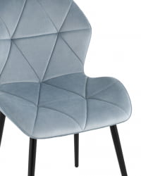 Стул Эдвин велюр пыльно-голубой 4 шт