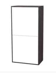 Шкаф навесной Куб К05 Белый софт Ясень черный