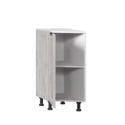 Тумба кухонная окончание 350 Джамис ЛД 296.220.000.013 Белый Белый камень