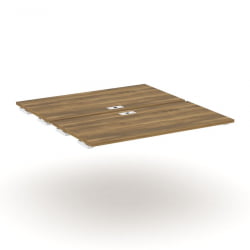 Двойной стол-приставка к двум опорным тумбам/шкафам CONCEPT CN.DSPR-007 Сандал Янтарный Белый