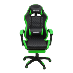 Геймерское кресло 892-1 цвет черный/зеленый с массажем 892-1-black-green-mass