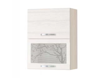 Шкаф-витрина Графит 74.08.1 Сосна Астрид-Ванил