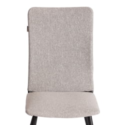 Стул La Rousse NEW, ткань рогожка, серый/черный, 3M 16/2, 45x55x93 см