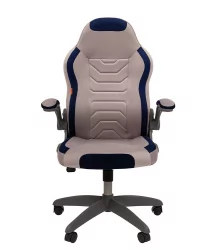 Кресло для геймеров CHAIRMAN GAME 50 Серый-синий