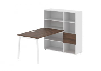 Рабочая станция EDIS ELRST 1213 Дуб Денвер темный Белый Белый