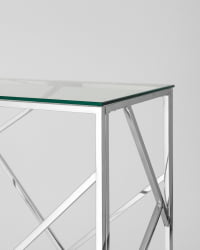 Консоль АРТ ДЕКО 120*40 Серебро