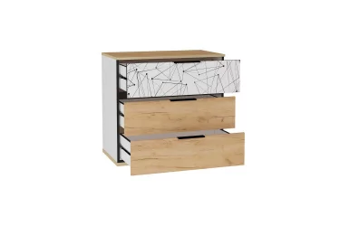 Комод Урбан ЛД 528.160.000 Дуб Золотой/Белый