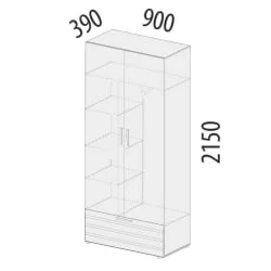 Бельевой шкаф Денвер 400.02