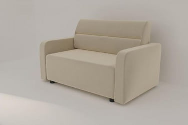 Офисный диван Уппса (Berhouse) Цвет фасада: Азур велюр; Тип: Прямой; Материал фасада: Металл/Велюр