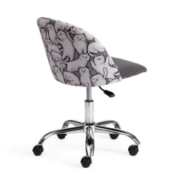 Кресло MELODY ткань/флок, серый, Cats/29