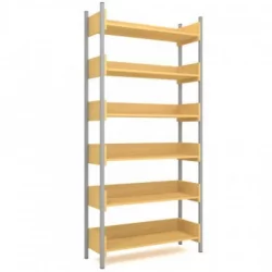 Стеллаж односторонний на металлокаркасе АЛц.СТ-1