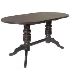 Стол обеденный Овальный на 2-м подст. толстая 1 кат. 2040 мат венге