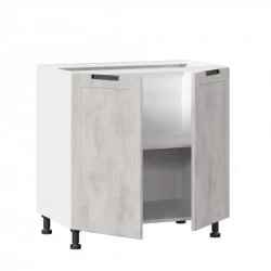 Тумба кухонная 800 Джамис ЛД 296.060.000.006 Белый Белый камень