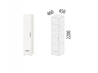 Шкаф-пенал (лев/прав) Аляска 501.22