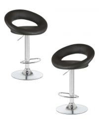 Стул барный DOBRIN MIRA (черный) 2 шт