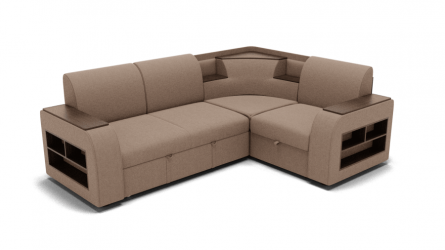 Диван Фараон (ЗР) Цвет фасада: Светло коричневый; Тип: Универсальный; Материал фасада: Металл/Велюр