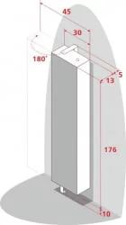 Дизайнерский шкаф Lupo Белый