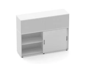 Тумба комбинированная высокая для рабочего модуля Deka 9.04.145 Белый