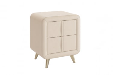 Тумба прикроватная Софи TM-001.1 крем (экокожа)