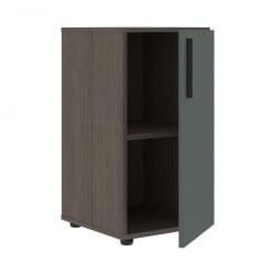 Шкаф-колонка с глухой малой дверью (правый) VELION VLCS 40.1 R Нефрит Дуб Сильвер