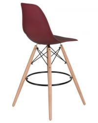 Стул барный ДОБРИН ДСВ БАР (ножки светлый бук, цвет сливовый (Р-13)) 2 шт / DOBRIN DSW BAR (R-13))