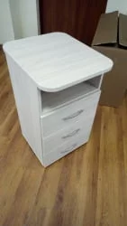 Тумба приставная на 3 ящика с нишей Glassy 3.10.13 Туя