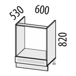 Стол под встраиваемую технику  с выдвижным ящиком Милана 23.57 Сосна Астрид/Ваниль