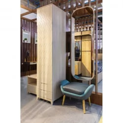 Зеркало Сканди (Зер) Жемчужно-белый