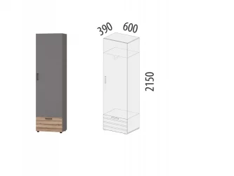 Бельевой шкаф Денвер 401.01