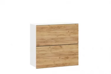 Шкаф кухонный 800 горизонтальный с 2 складными дверями Шервуд ЛД 281.980.000.136 Белый Дуб золотой