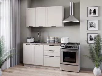 Шкаф кухонный 600 высокий Джамис ЛД 296.450.000.112 Белый Кашмир