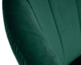 Кресло дизайнерское DOBRIN EDISON BLACK (зеленый велюр (1922-9))