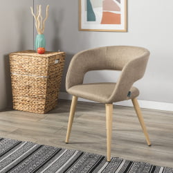 Кресло Hugs beige/нат.дуб