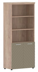 Шкаф с 1 комплектом глухих малых дверей и топом Torr LUX TLHC 85.5 Дуб Каньон Капучино