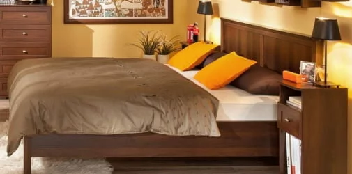 Кровать (1600) Sherlock 42 Орех шоколадный (спальня)