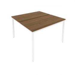 Рабочая станция на металлокаркасе SLIM SYSTEM С.СП-4.2 Орех-Белый