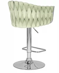 Стул барный DOBRIN MARCEL Пудрово-мятный велюр MJ9-87