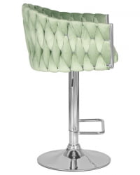 Стул барный DOBRIN MARCEL (пудрово-мятный велюр (MJ9-87)) 2 шт