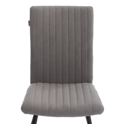 Стул обеденный Monte Carlo флок , 50х55х93, серый/черный, 29