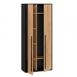 Прихожая в коридор современная Неаполь №2 Черный Дуб Золотой