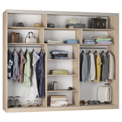 Шкаф-купе B-230х270х60-1(ДМ-D7D7D7)