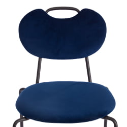 Стул DANTON (mod. 0139223) металл/ткань, 47х56,5х79 см, темно-синий S108 (117 DARK BLUE)/черный