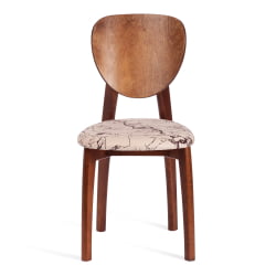 Стул DIAMANTE мягкое сидение бук, 42x42x85см, коричневый, ткань Крекс Беж