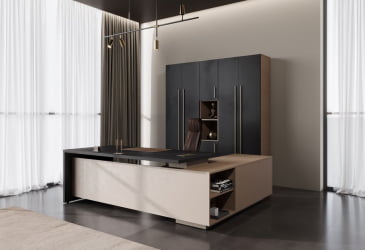 Кабинет руководителя VELION №1 Яшма черный Кобра