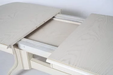 Стол из массива дерева Лира-3 (1,4м) тон 2М с золотой патиной