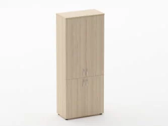 Шкаф высокий закрытый Glassy 6.19.131 Дуб молочный