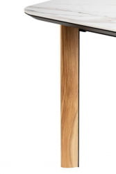 Стол раздвижной Combi Ceramic 120-150 Automatic Natur//Light marble