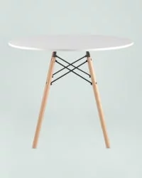 Стол обеденный DSW D90 Белый